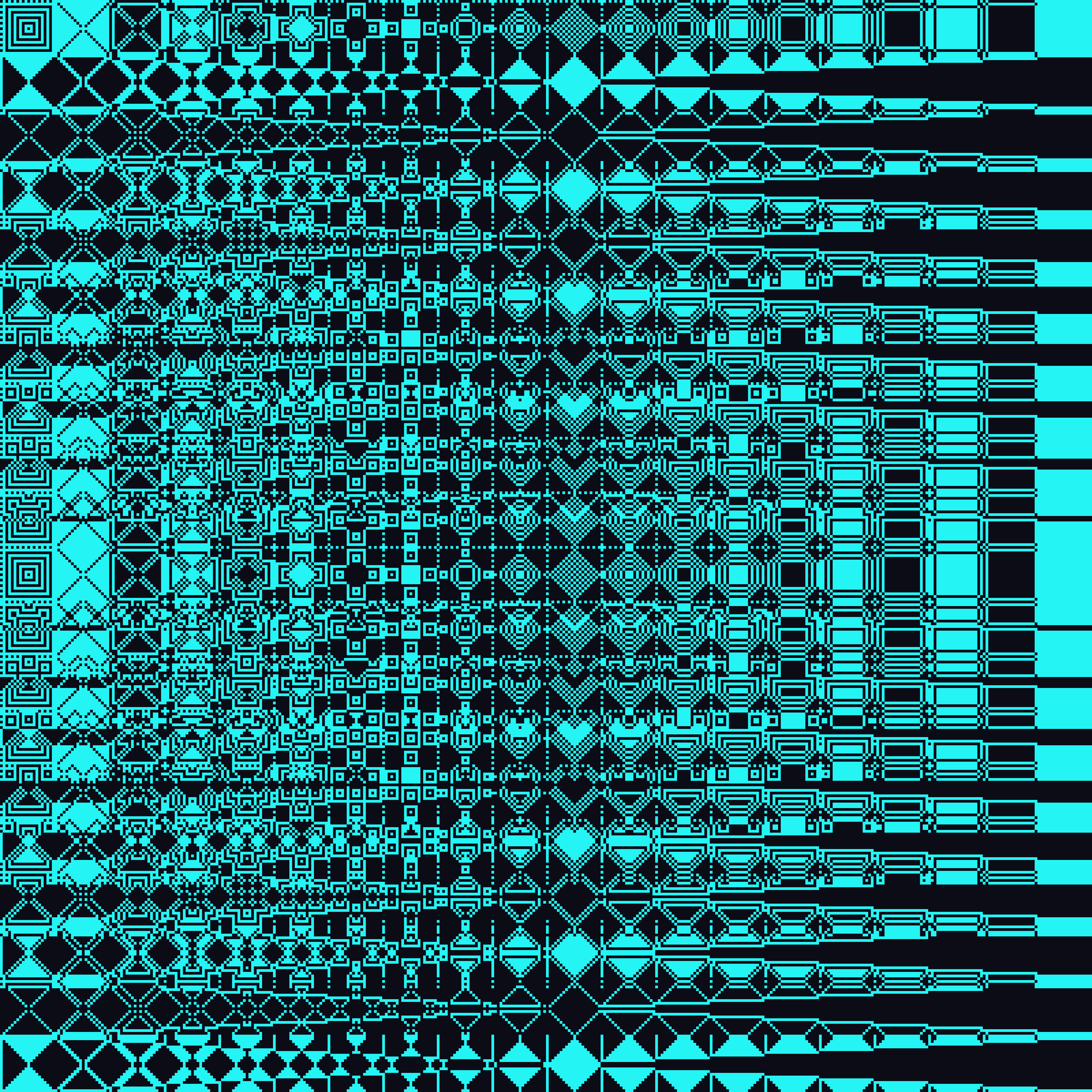 Base b grid pattern